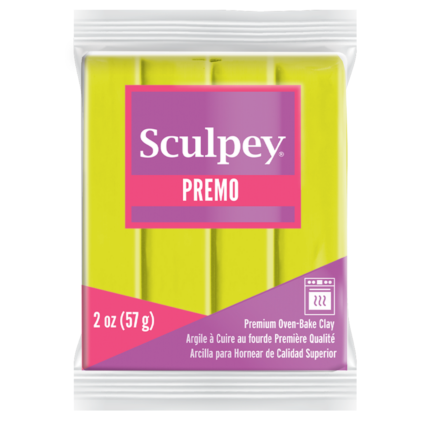 Sculpey Premo - Fluorescent Yellow (57g)