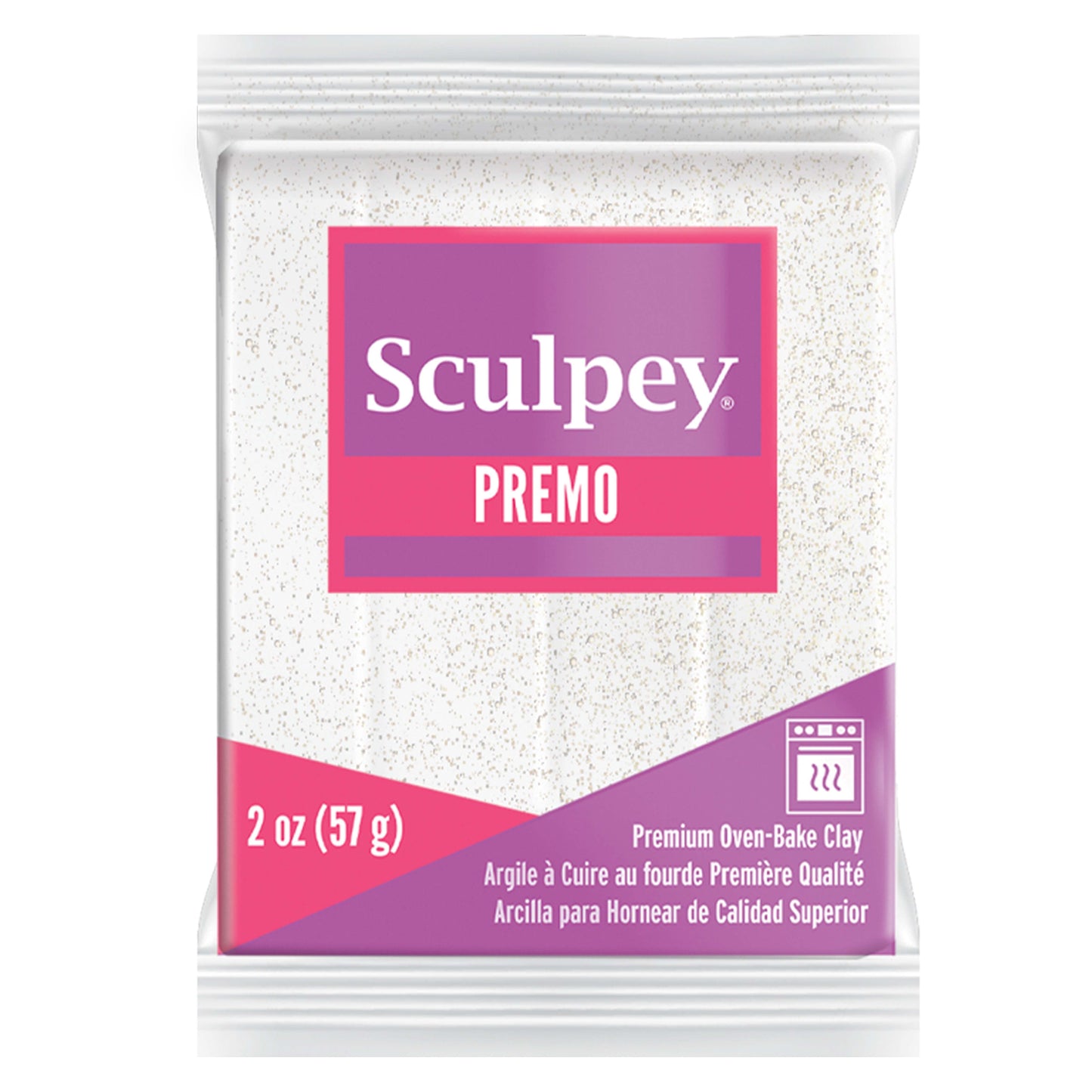 Sculpey Premo - Glitter Frost White (57g)
