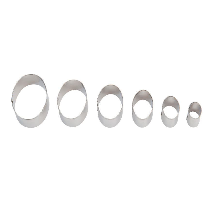 Sculpey Cutter Set - Oval (6 Cutters)