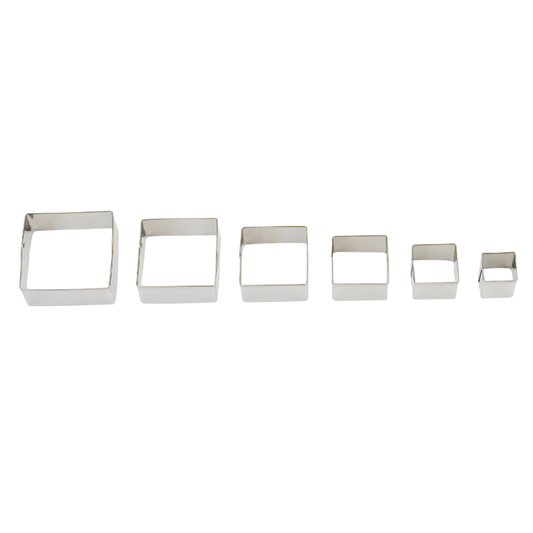 Sculpey Cutter Set - Square (6 Cutters)