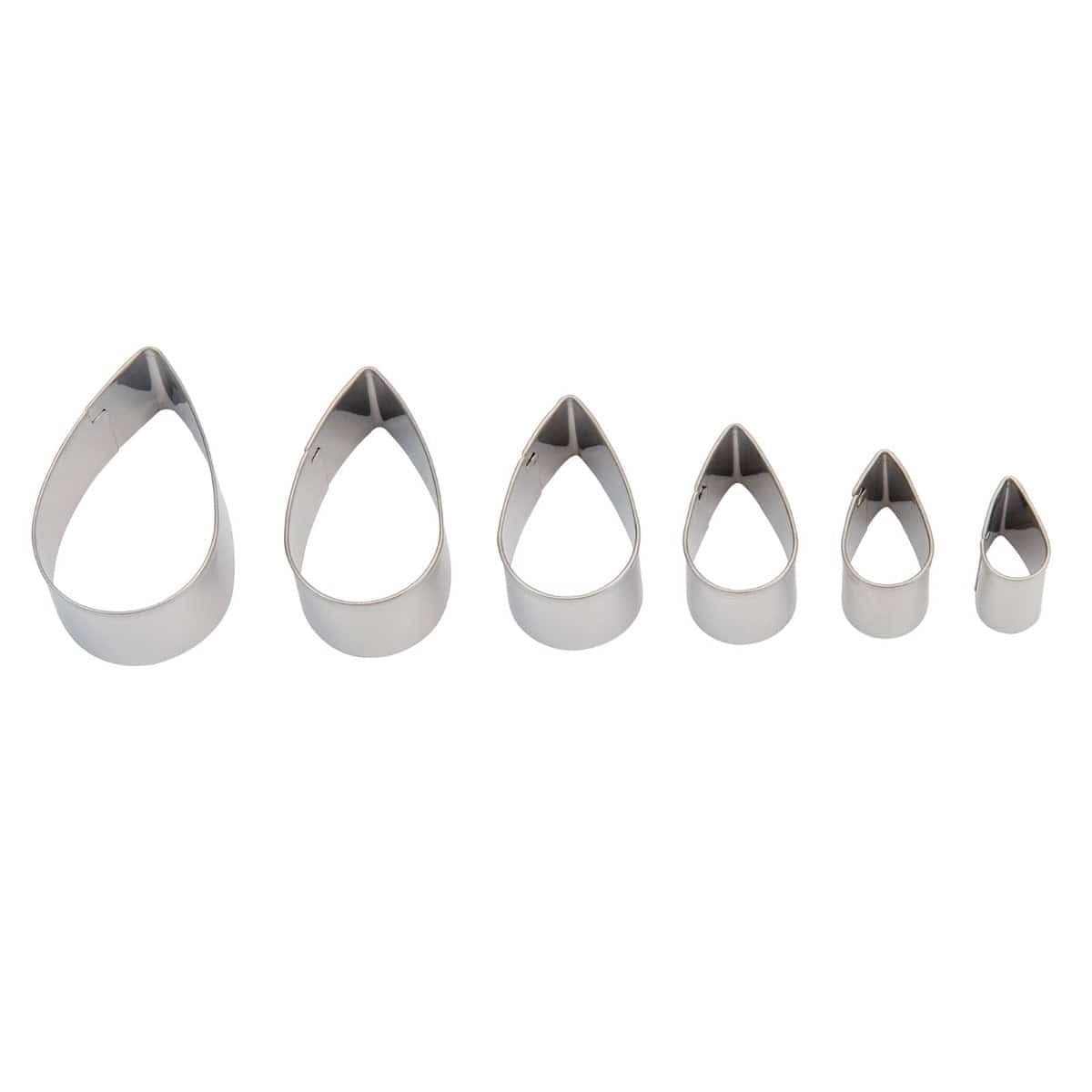 Sculpey Cutter Set - Tear Drop (6 Cutters)