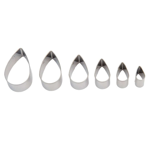 Sculpey Cutter Set - Tear Drop (6 Cutters)