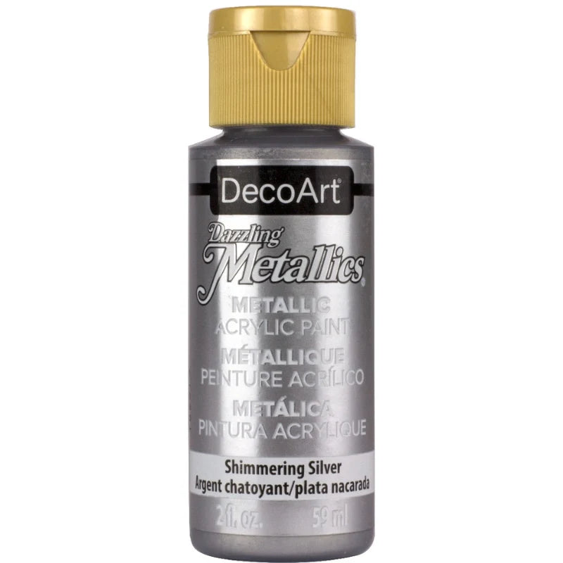 Deco Art - Shimmering Silver Acrylic Paint