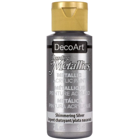 Deco Art - Shimmering Silver Acrylic Paint