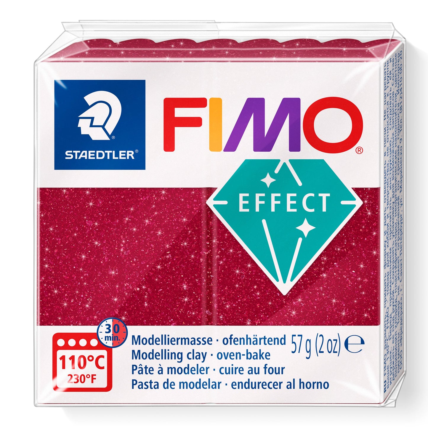 FIMO Effect - Galaxy Glitter Red 202 (57g)