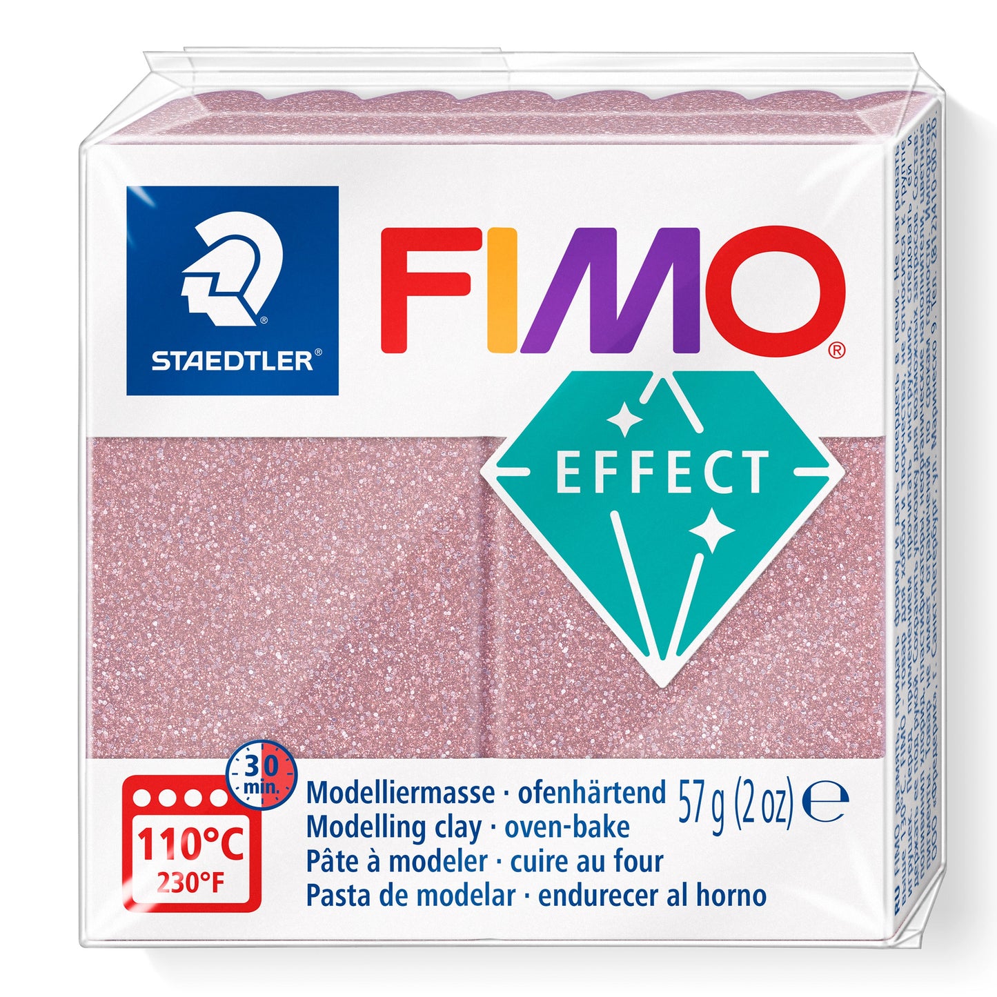 FIMO Effect - Glitter Rose Gold 212 (57g)