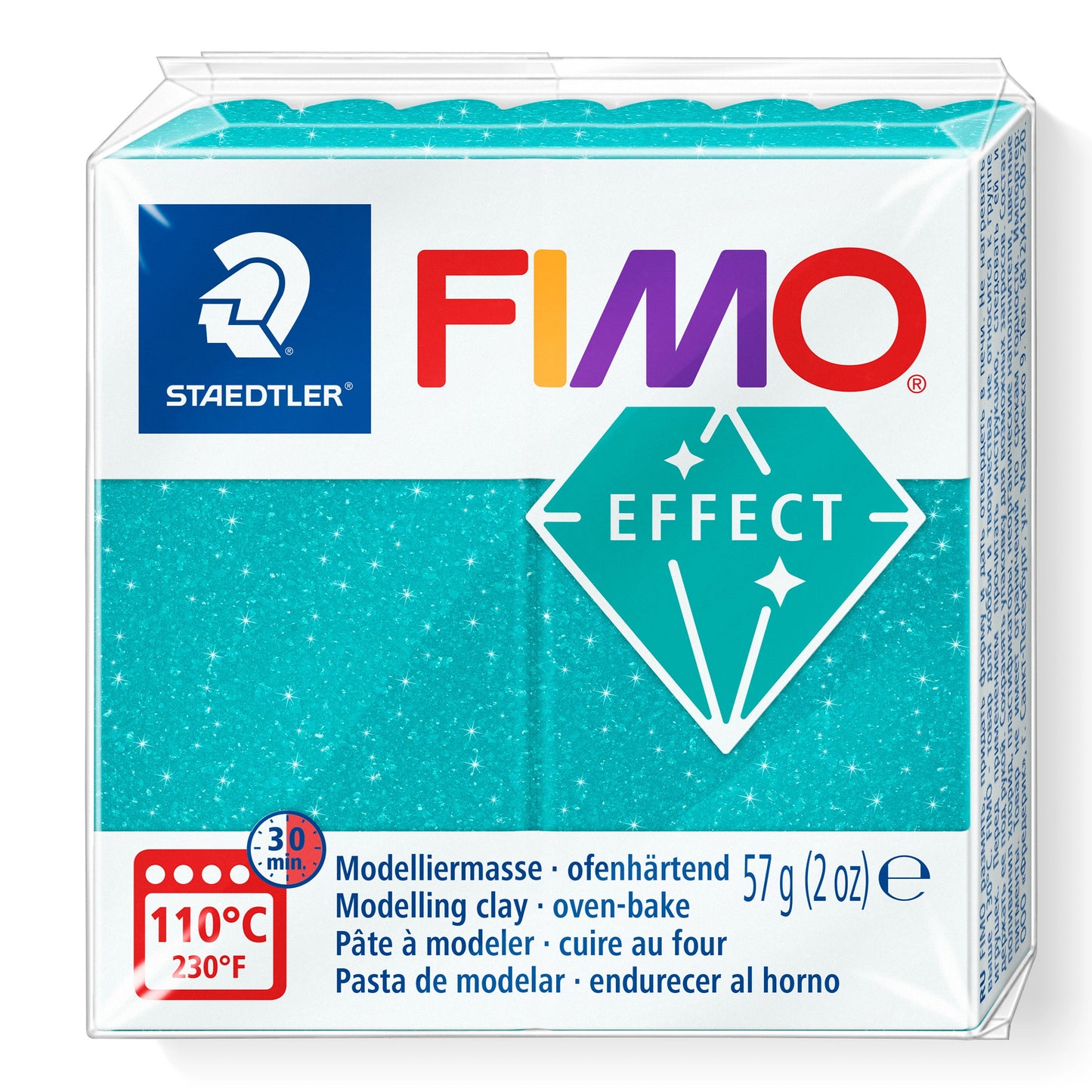 FIMO Effect - Galaxy Glitter Turquoise 392 (57g)