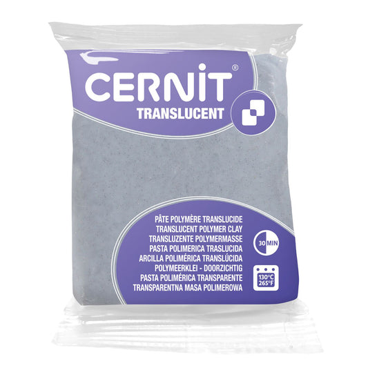 Cernit Translucent - Glitter silver (56g)