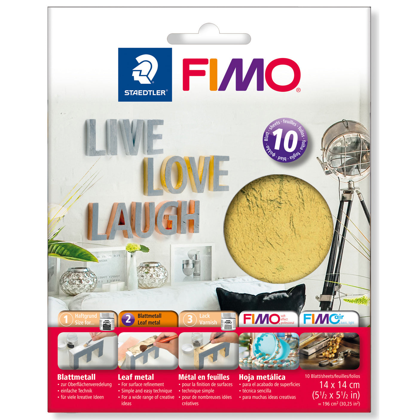 FIMO Leaf Metal - Gold (10 sheets)