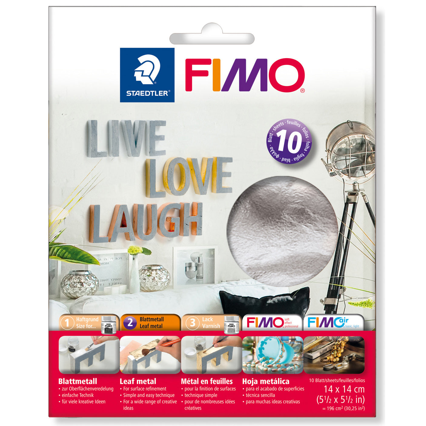 FIMO Leaf Metal - Silver (10 sheets)