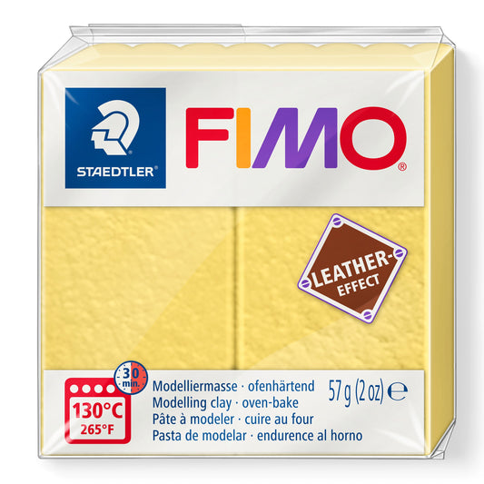 FIMO Leather Effect - Saffron Yellow (57g)