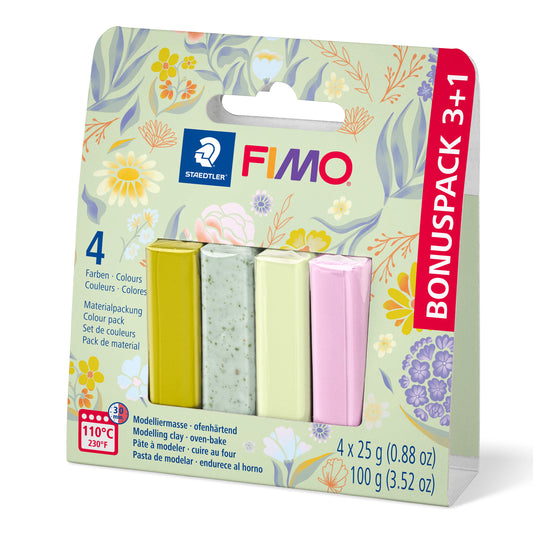 FIMO Soft - Pastel Colours Set of 4 (Floral)
