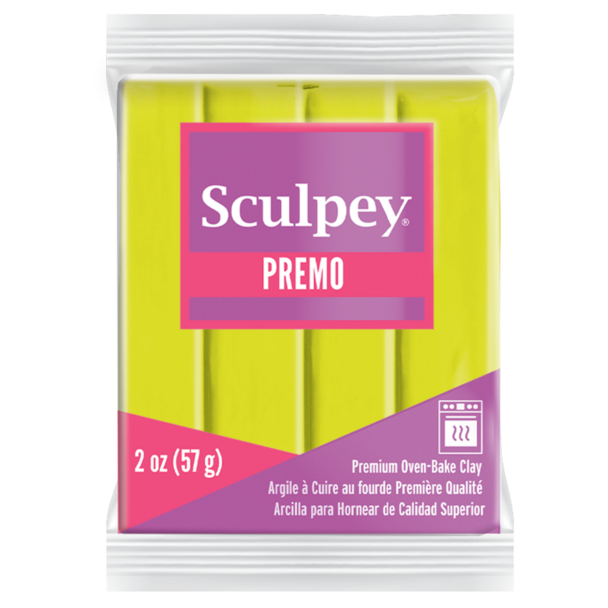 Sculpey Premo Accent - Fluorescent Yellow (57g)