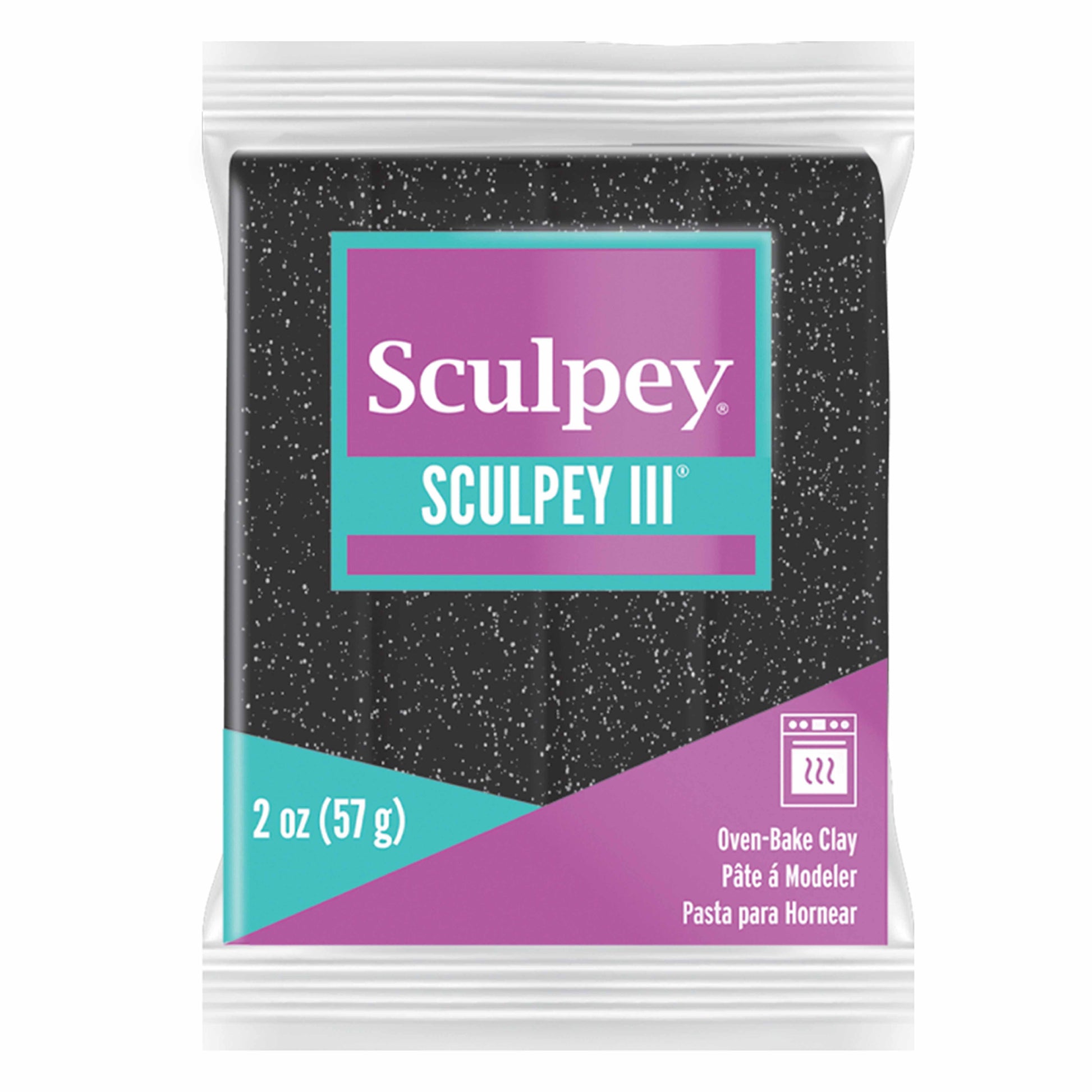 Sculpey III - Glitter Black (57g)