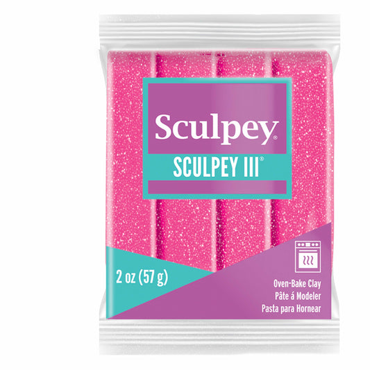 Sculpey III - Glitter Pink (57g)