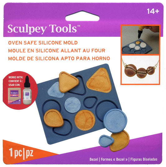 Sculpey Bakeable Silicone Mould - Bezel Shapes