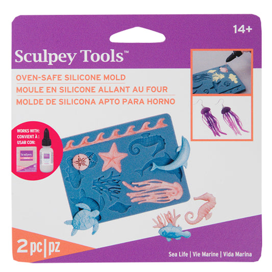 Sculpey Bakeable Silicone Mould - Sea Life