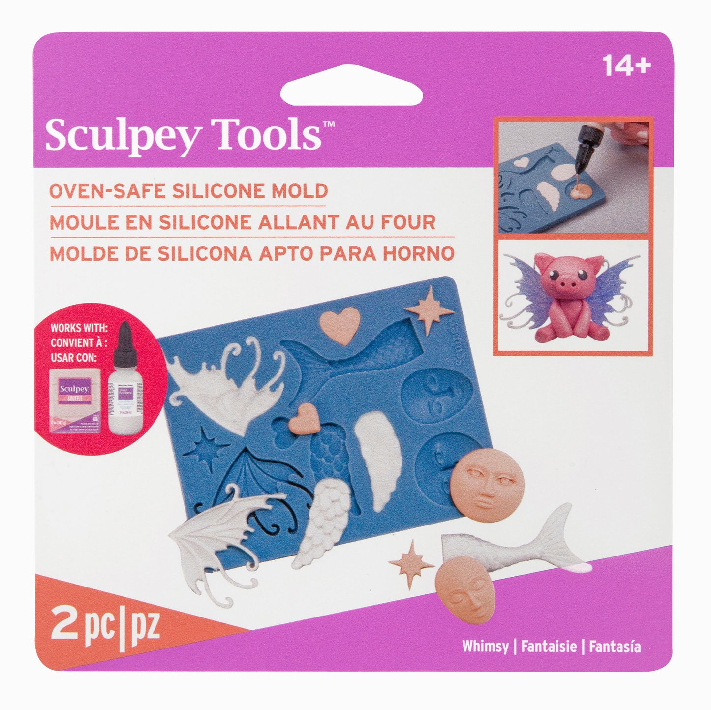 Sculpey Bakeable Silicone Mould - Whimsy