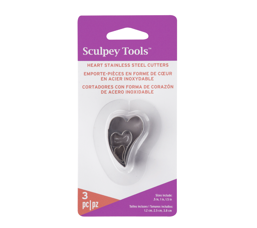 Sculpey Cutter Set - Irregular Heart  (3 Cutters)