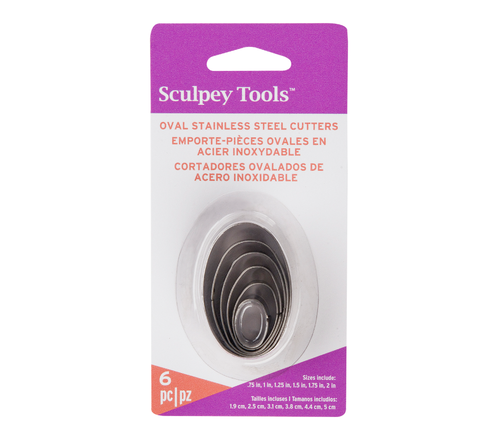 Sculpey Cutter Set - Oval  (6 Cutters)