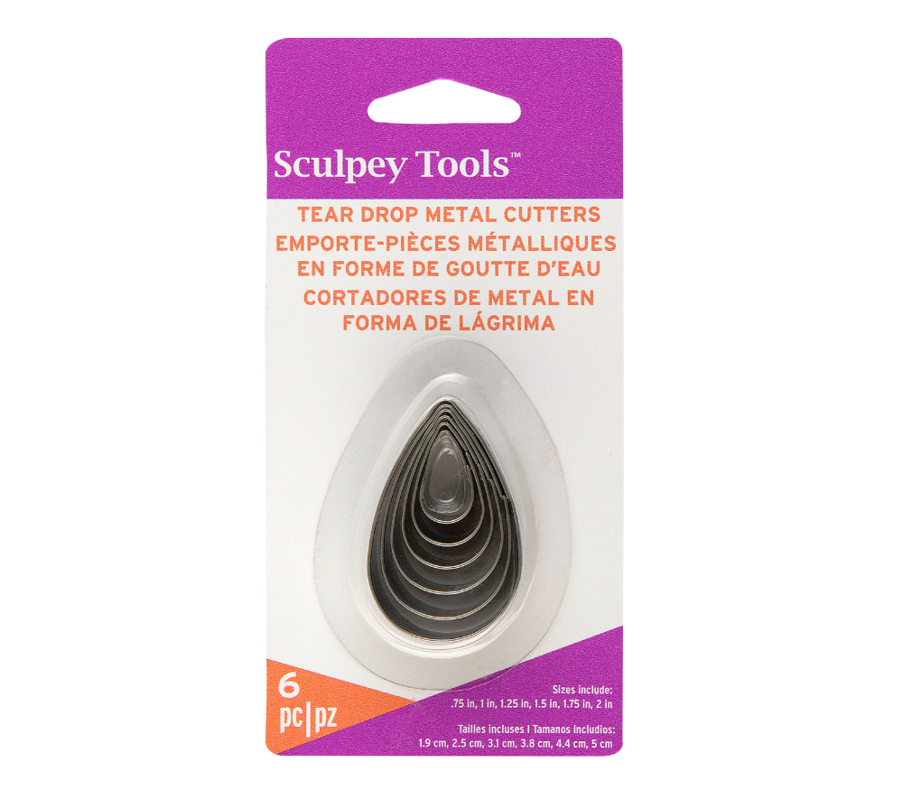 Sculpey Cutter Set - Tear Drop  (6 Cutters)