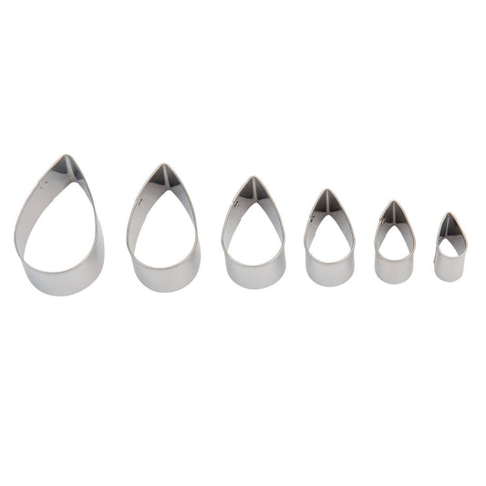 Sculpey Cutter Set - Tear Drop  (6 Cutters)