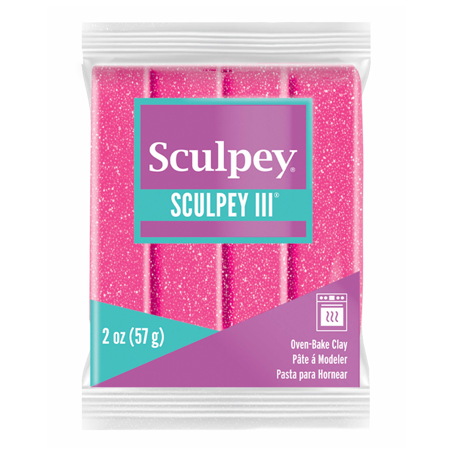 Sculpey III - Glitter Pink (57g)