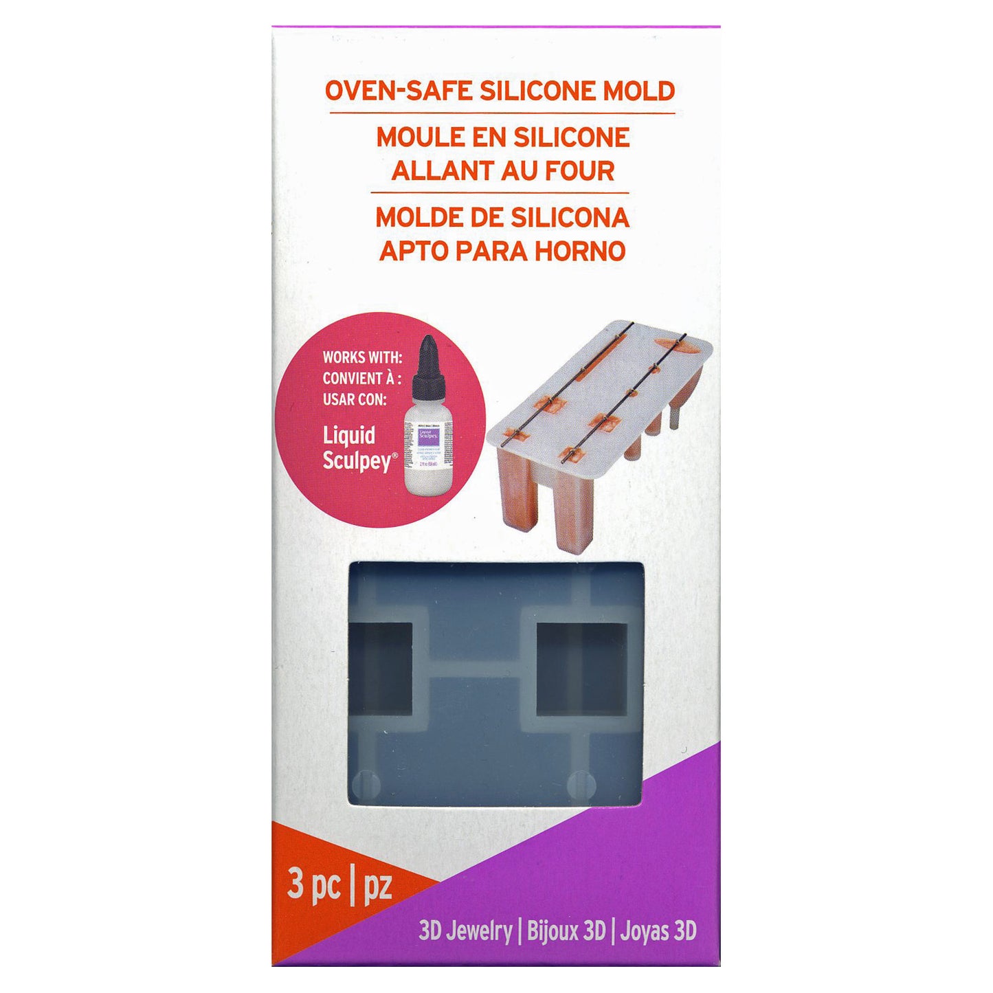 Sculpey 3D Jewellery Mould Oven-Safe Silicone