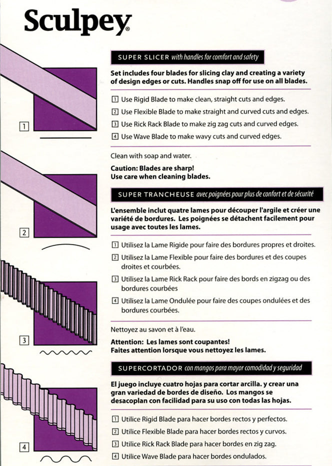 Sculpey Clay Blades with Comfort Handles