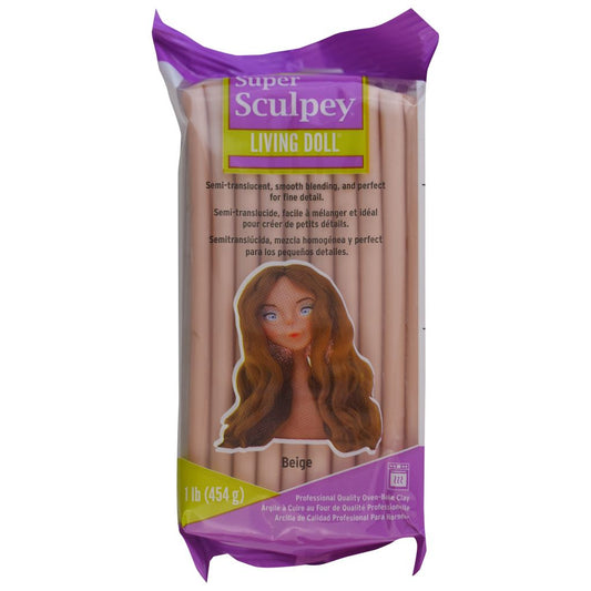 Super Sculpey Living Doll - Beige (454g)