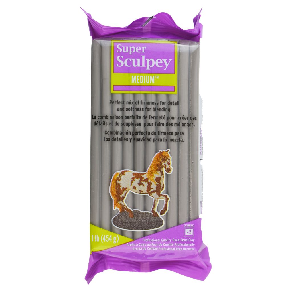 Super Sculpey Medium Grey - (454g)